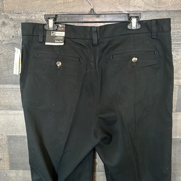 New Black Van Heusen 36/34 Classic Fit Pants - Picture 6 of 9